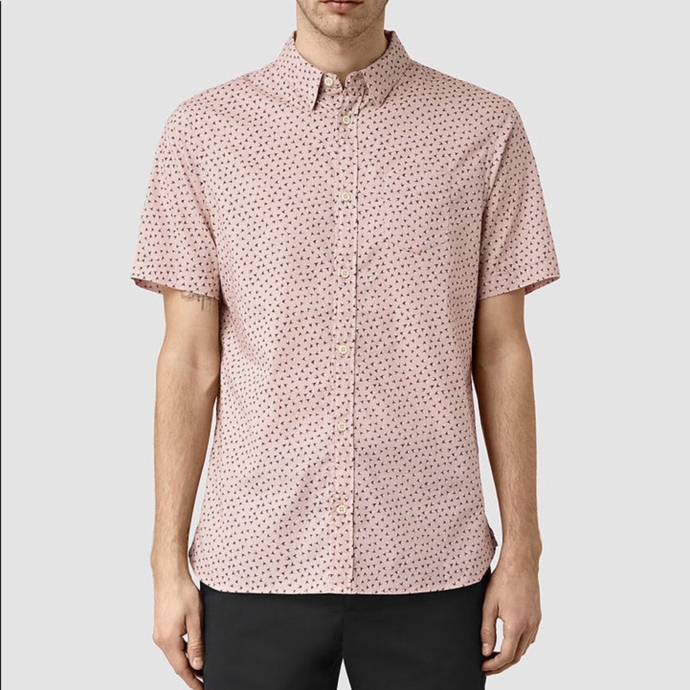 All Saints “Bulb” short sleeve button down